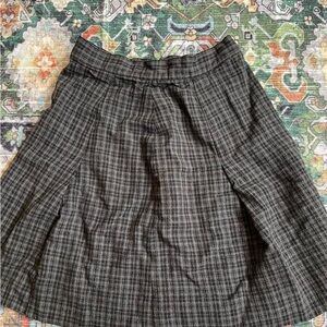 Classic Gray Plaid Women's Skirt
